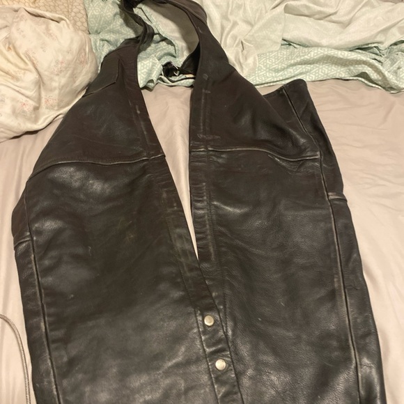 STATE Black Leather Pants - Picture 1 of 3